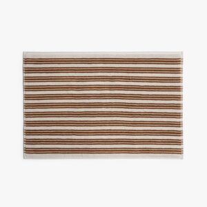 Open Box - Parachute - Striped Supersoft Tub Mat Parchment & P Parchment & Pecan